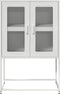 vidaXL - Hoge - kast - 68x39x107 - cm - staal - wit