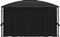 vidaXL - Prieel - met - gordijnen - 400x300x265 - cm - antraciet