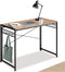 tectake® Paterson - Inklapbaar bureau - Rastervlakken met 8 haken - Lichtbruin - Afmeting (LxBxH) 102 x 51 x 77 cm