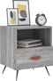 vidaXL - Nachtkastjes - 2 - st - 40x35x47,5 - cm - bewerkt - hout - grijs - sonoma - eiken