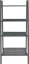 vidaXL - Ladder - boekenkast - 4 - schappen - metaal - antracietkleurig