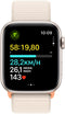 Apple Watch SE (2023) - Smartwatch - GPS - 44mm - Geweven sportbandje - Beige