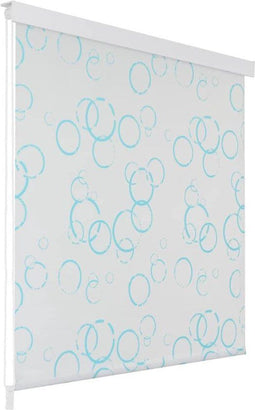 vidaXL - Rolgordijn - 80x240 cm - waterbestendig - bubbel - wit
