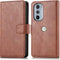 iMoshion Hoesje Geschikt voor Motorola Edge Plus (2022) / Edge 30 Pro Hoesje Met Pasjeshouder - iMoshion Luxe Bookcase - Bruin