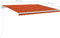 vidaXL - Luifel - automatisch - uittrekbaar - 450x350 - cm - oranje - en - bruin