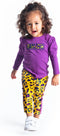 B.Nosy AO panther - Broek - Velours met elastische tailleband - Maat 86