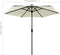 vidaXL - Parasol - met - LED-verlichting - en - aluminium - paal - 270 - cm - zandwit