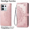 imoshion Hoesje Geschikt voor Xiaomi Redmi Note 13 Pro (5G) / Poco X6 Hoesje Met Pasjeshouder - imoshion Mandala Bookcase - Rosé Goud