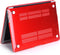 Lunso Geschikt voor MacBook Air 13 inch (2010-2017) cover hoes - case - Glanzend Rood
