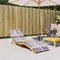 vidaXL - Ligbedkussen200x60x3 - cm - oxford - stof - ruitpatroon - grijs