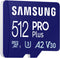 Samsung Pro Plus - microSDXC Geheugenkaart (2023) - 512GB - Lees/schrijfsnelheden tot 180/130MB/s