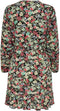 ONLY ONLCARLY LS WRAP SHORT DRESS NOOS WVN - Korte jurk met lange mouwen - V hals met ruches - Maat XS (34)