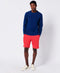 Superdry Longsleeve - Modern-Fit - O-hals - Cobalt (L)