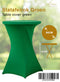 Statafelrok groen 80 cm - partytafel - Alora tafelrok voor statafel - Statafelhoes - Bruiloft - Cocktailparty - Stretch Rok