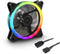 Sharkoon Shark Blades - PWM RGB Fan - 120mm - Zwart