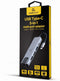 Gembird A-CM-COMBO5-04 - Hub USB - Ethernet 100Mbps USB 3.2 5Gb/s - Zilverkleurig