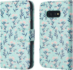 iMoshion Hoesje Geschikt voor Samsung Galaxy S10e Hoesje Met Pasjeshouder - iMoshion Design Bookcase smartphone - Blauw / Blue Flowers