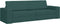 vidaXL - Vloersofa - Bed - 2-in-1 - Donkergroen - 245x150x60.5 - cm
