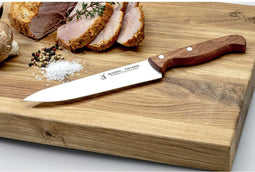 Glowel Koksmes - 18 cm - Handvat Mahoniehout - Type L-180
