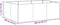 vidaXL - Plantenbak - 120x80x40 - cm - staal - wit