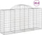 vidaXL - Schanskorven - 13 - st - gewelfd - 200x50x100/120 - cm - ijzer