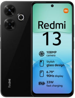 Xiaomi Redmi 13 - Smartphone - 6GB RAM 128GB opslag 108 MP camera - Zwart