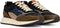 PS Poelman NASH - Heren Sneakers - Suède Leer Mesh - Donker Groen Multi - Maat 46