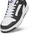 PUMA Rebound V6 LO JR - Unisex Sneakers - Retro-inspiratie - PUMA White-PUMA Black
