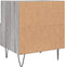 vidaXL - Nachtkastjes - 2 - st - 40x35x47,5 - cm - bewerkt - hout - grijs - sonoma - eiken