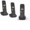 Gigaset E290R - DECT-telefoon - 3 handsets met geluids-boost en groot display - zwart (3 stuks)