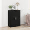 vidaXL - Sideboard - Zwart - Eiken - 60x31x84 - cm - MDF