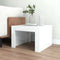 vidaXL - Salontafel - 50x50x35 - cm - bewerkt - hout - hoogglans - wit