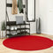 vidaXL - Vloerkleed - OVIEDO - laagpolig - Ø - 160 - cm - rood