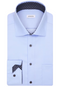Seidensticker New Kent - Slim Fit Business Overhemd - Strijkvrij - Lichtblauw - Maat 42