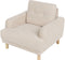 TUVE - Fauteuil - Beige - Corduroy