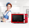 Klarstein Fine Dinesty - Magnetron met grillfunctie - 23L 800W magnetronvermogen 1000W grillvermogen - Rood