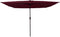 vidaXL - Vierkante - Tuinparasol - met - LED-verlichting - 295x245 - cm - Bordeauxrood