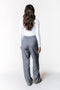 Colourful Rebel Rus Stripe Straight Pants - Dames Broeken - Elastische Tailleband - Grijs