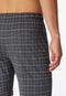 Schiesser Heren Shortama - Korte broek - V-hals - Antraciet - Maat L