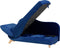 MERI - Chaise longue - Blauw - Linkerzijde - Fluweel