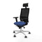 Bureaustoel met hoofdsteun Piqueras y Crespo 2D026G1 Marineblauw