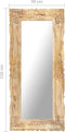 vidaXL - Spiegel - 110x50 - cm - massief - mangohout