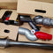 Dyson V12 Detect Slim Absolute (2023) - Steel stofzuiger - Laserlicht - 0,35L