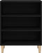 vidaXL - Dressoir - Zwart - Eiken - 57x35x70 - cm - Kunststof - Hout