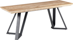 Beliani UPTON - Bankje - Lichte houtkleur - MDF