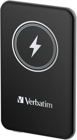 Verbatim Charge 'n' Go - Powerbank 5000 mAh - Magnetisch Draadloos Opladen - Zwart
