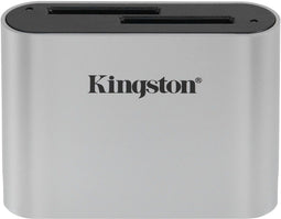 Kingston Workflow SD Reader - Geheugenkaartlezer - 2 UHS-II SD kaarten - Zilver
