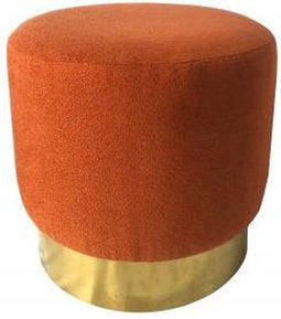 Voetensteun DKD Home Decor Gouden Metaal Terra cotta 45 x 45 x 40 cm