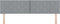 vidaXL - Hoofdbord - met - Diamantblokontwerp - in - Lichtgrijs - - - 180 - cm - Stof