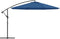 vidaXL - Zweefparasol - met - aluminium - paal - 350 - cm - blauw